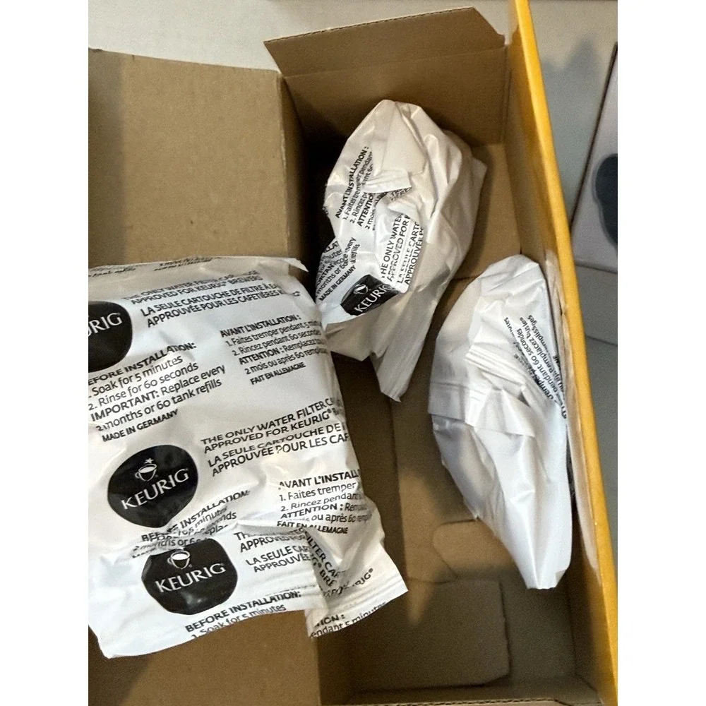Lot Of 3 NIB Keurig Water Filter Starter 2 Kits & 3 Water Filter Cartridges Read